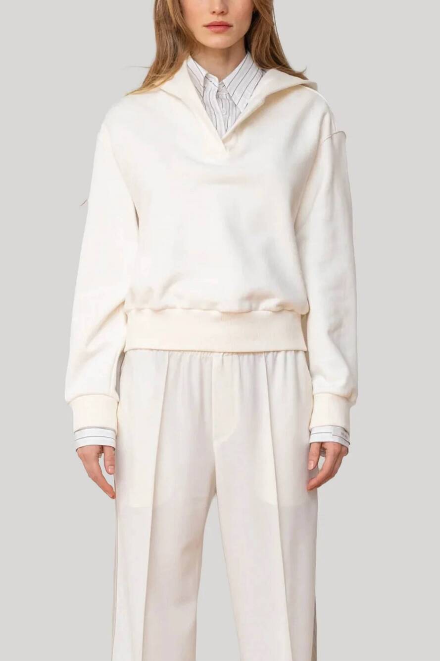 NEW WE-AR4 women's the street hoodie in ivory multi